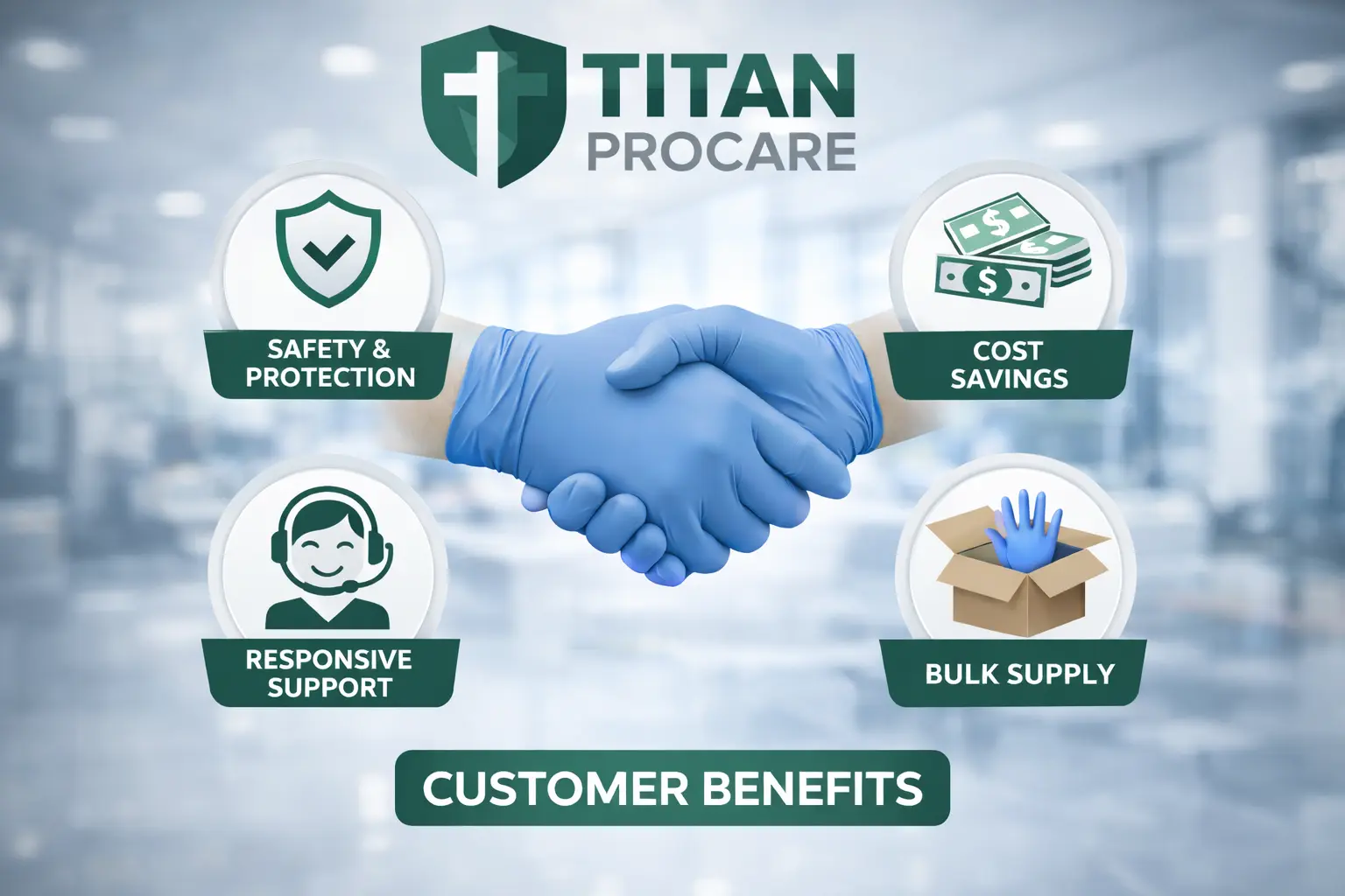 Titan ProCare cartons ready for delivery in the West Midlands